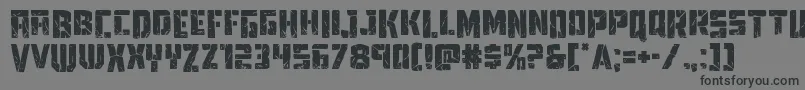 Towerruinsdrop Font – Black Fonts on Gray Background