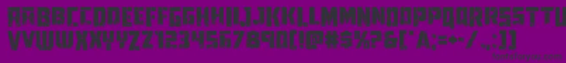 Towerruinsdrop Font – Black Fonts on Purple Background