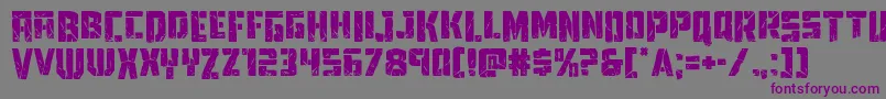 Towerruinsdrop Font – Purple Fonts on Gray Background