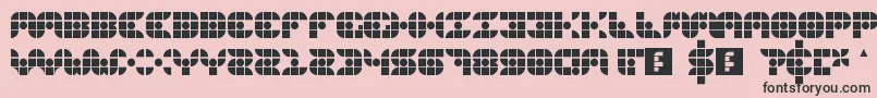 Gridder Font – Black Fonts on Pink Background