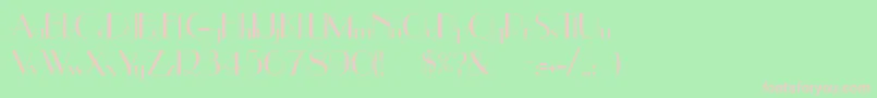 Uppereastside Font – Pink Fonts on Green Background