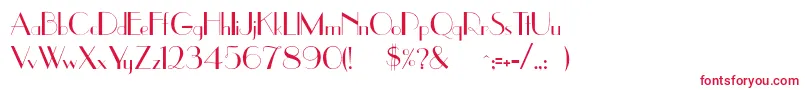 Uppereastside Font – Red Fonts on White Background