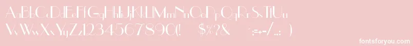 Uppereastside Font – White Fonts on Pink Background