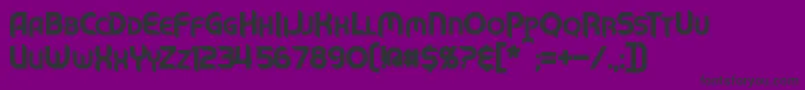 MechTechBold Font – Black Fonts on Purple Background