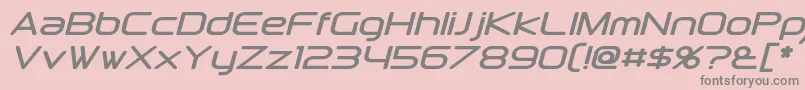 DownlinkItalic Font – Gray Fonts on Pink Background