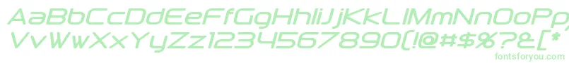 DownlinkItalic-Schriftart – Grüne Schriften