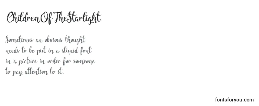 ChildrenOfTheStarlight Font