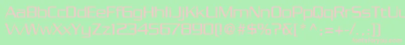 BoostLightSsiLight Font – Pink Fonts on Green Background