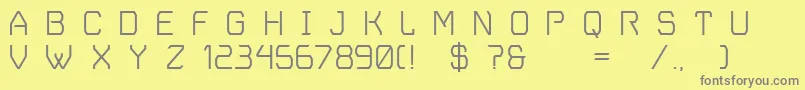 VoyagerGrotesque Font – Gray Fonts on Yellow Background