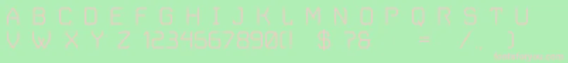 VoyagerGrotesque Font – Pink Fonts on Green Background