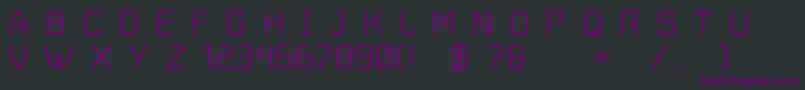 VoyagerGrotesque Font – Purple Fonts on Black Background