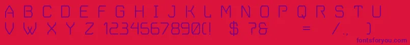 VoyagerGrotesque Font – Purple Fonts on Red Background