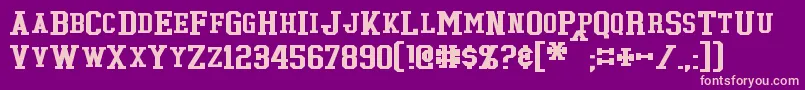Tonopah Font – Pink Fonts on Purple Background