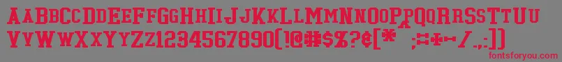 Tonopah Font – Red Fonts on Gray Background