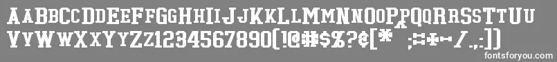 フォントTonopah – 灰色の背景に白い文字