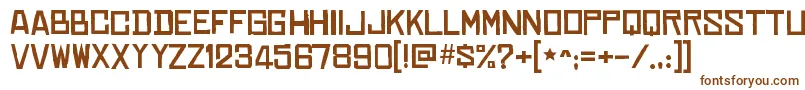 ChineserocksxpRegular Font – Brown Fonts on White Background