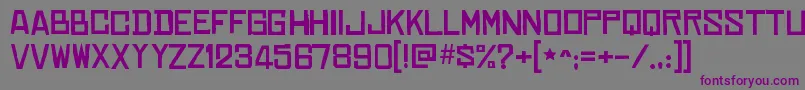 ChineserocksxpRegular Font – Purple Fonts on Gray Background