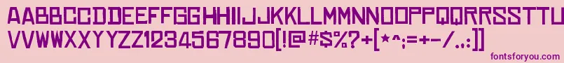 ChineserocksxpRegular Font – Purple Fonts on Pink Background