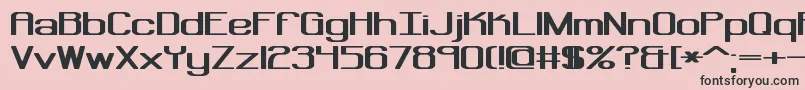 RegenerateBrk Font – Black Fonts on Pink Background