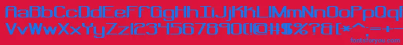 RegenerateBrk Font – Blue Fonts on Red Background