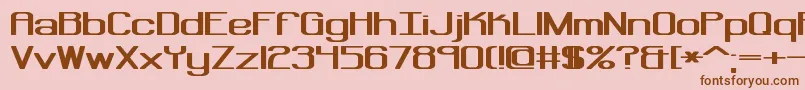 RegenerateBrk Font – Brown Fonts on Pink Background