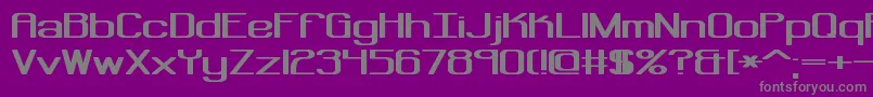 RegenerateBrk Font – Gray Fonts on Purple Background