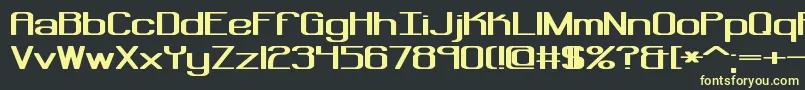 RegenerateBrk Font – Yellow Fonts on Black Background