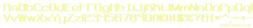 Шрифт RegenerateBrk – жёлтые шрифты