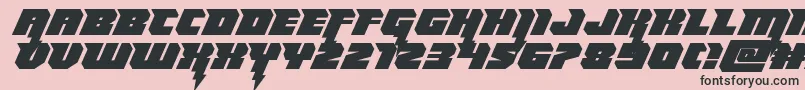 Police Thundertitanexpand – polices noires sur fond rose