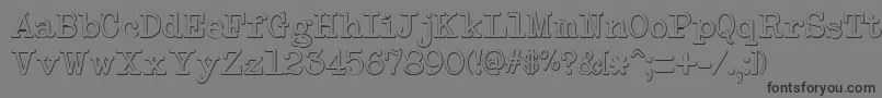 NeobulletinBeveled Font – Black Fonts on Gray Background