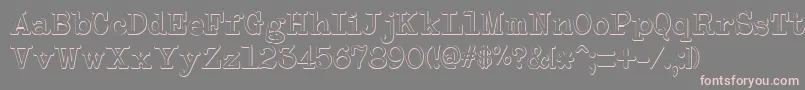 NeobulletinBeveled Font – Pink Fonts on Gray Background