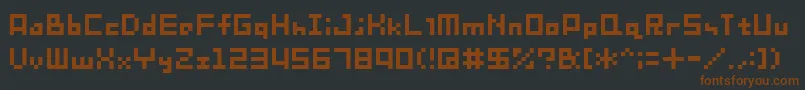 Sg08 Font – Brown Fonts on Black Background