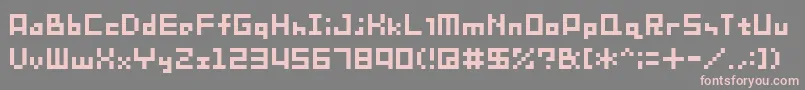 Sg08 Font – Pink Fonts on Gray Background