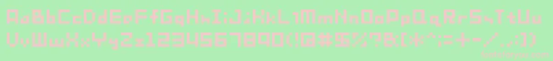 Sg08 Font – Pink Fonts on Green Background