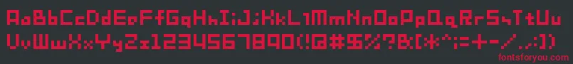 Sg08 Font – Red Fonts on Black Background