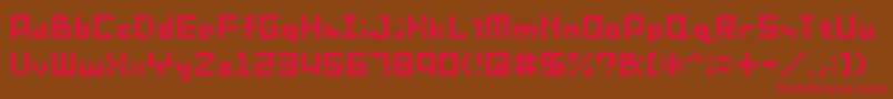 Sg08 Font – Red Fonts on Brown Background