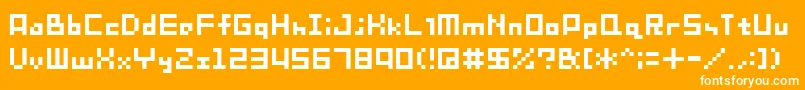 Sg08 Font – White Fonts on Orange Background