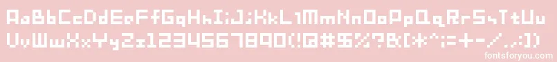 Sg08 Font – White Fonts on Pink Background