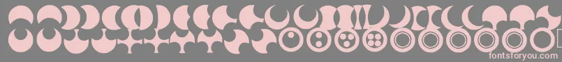 Moonogram Font – Pink Fonts on Gray Background