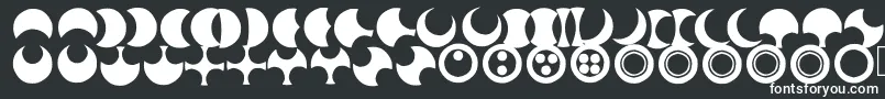 フォントMoonogram – 黒い背景に白い文字