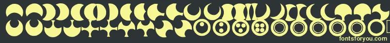 Moonogram Font – Yellow Fonts on Black Background