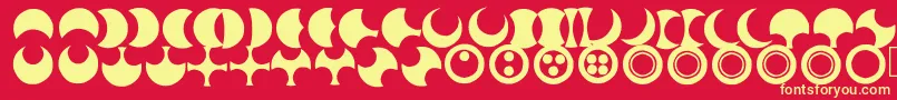 Moonogram Font – Yellow Fonts on Red Background