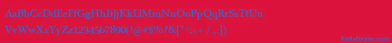 MicrosoftUighur Font – Blue Fonts on Red Background