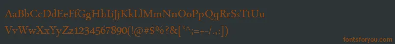 MicrosoftUighur Font – Brown Fonts on Black Background
