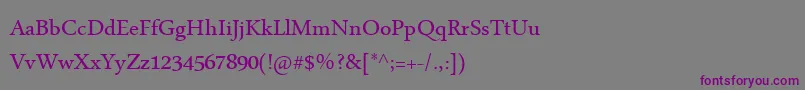 MicrosoftUighur Font – Purple Fonts on Gray Background