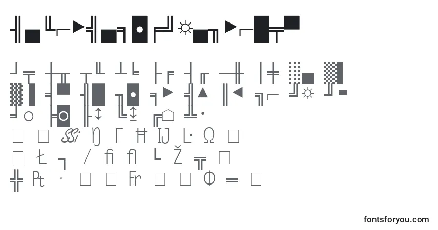 Schriftart MicroPiOneSsiNormal – Alphabet, Zahlen, spezielle Symbole