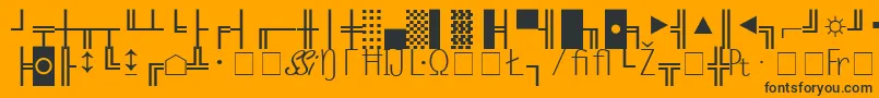 MicroPiOneSsiNormal Font – Black Fonts on Orange Background