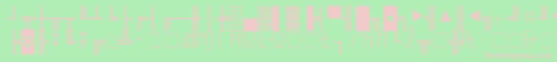 MicroPiOneSsiNormal Font – Pink Fonts on Green Background