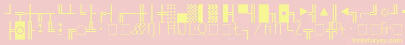 MicroPiOneSsiNormal Font – Yellow Fonts on Pink Background