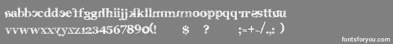 Karabine Font – White Fonts on Gray Background